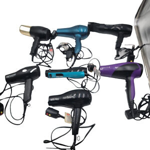 7 Assorted Hair Dryers Hot Beauty Revlon Remington InfinitiPRO Conair PARTS ONLY